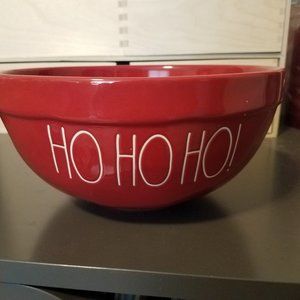 Rae Dunn Red Christmas mixing bowl Ho Ho Ho!
